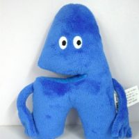 blue plush letter A toy